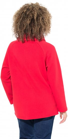 Ulla Popken Sparkling Candy Cane Graphic Sweatshirt Salsa - Sudaderas y hoodies - 