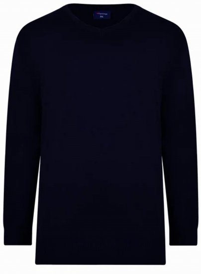 Espionage KW031 V-Neck Pullover Navy - Sudaderas - Sudaderas 2XL-12XL