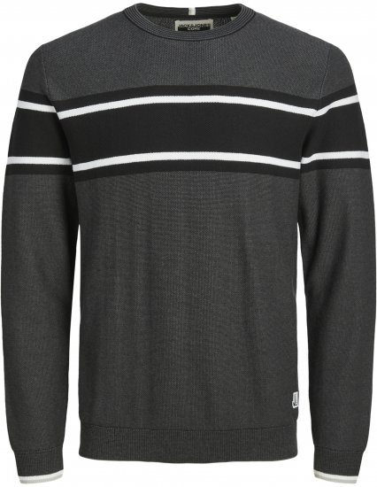 Jack & Jones Logan Spring Knitted Pullover Black - Sudaderas - Sudaderas 2XL-12XL