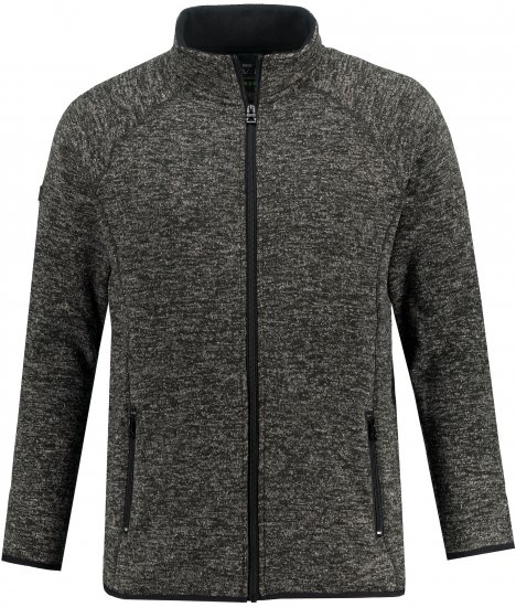 JAY-PI Knitted Fleece Jacket Gray - Chaquetas - Chaquetas Tallas Grandes 2XL-8XL
