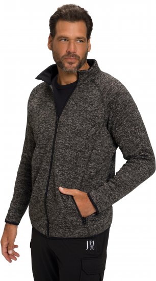 JAY-PI Knitted Fleece Jacket Gray - Chaquetas - Chaquetas Tallas Grandes 2XL-8XL