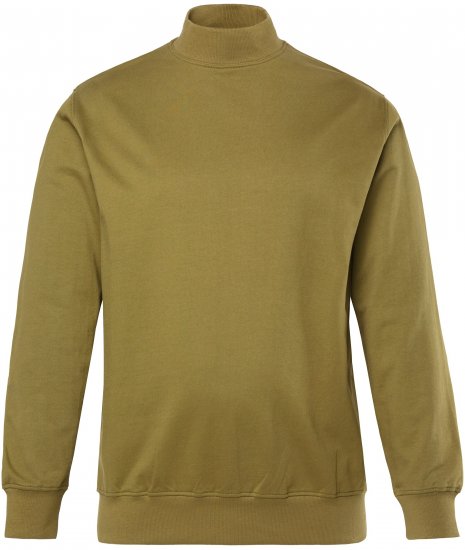 JP1880 Sweatshirt Stand-up Collar Smooth Fabric Dark Olive - Sudaderas - Sudaderas 2XL-12XL