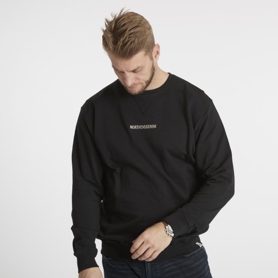 North Latitude Denim Logo Sweatshirt Black TALL - TALL sudaderas - 