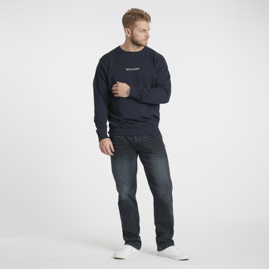 North Latitude Denim Logo Sweatshirt Navy Blue TALL - TALL sudaderas - Sudaderas TALL para hombre alto
