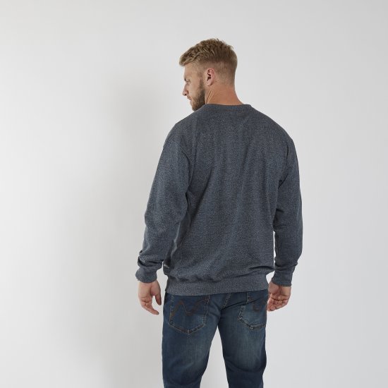 North Latitude O-Neck Sweatshirt Blue Melange TALL - TALL sudaderas - 
