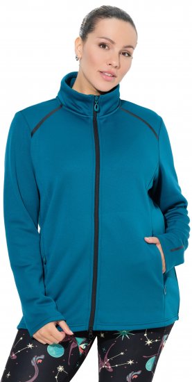 Ulla Popken Quick Drying Athletic Jacket Dark Petrol - Sudaderas y hoodies - 