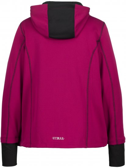 Ulla Popken HYPRAR Zip Front Hooded Stretch Sweatshirt Blackberry - Sudaderas y hoodies - 