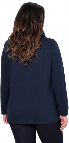 Ulla Popken Moin Graphic Sweatshirt Navy - Sudaderas y hoodies - 