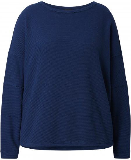 Ulla Popken Inverted Seam Long Sleeve Sweatshirt Navy - Sudaderas y hoodies - 