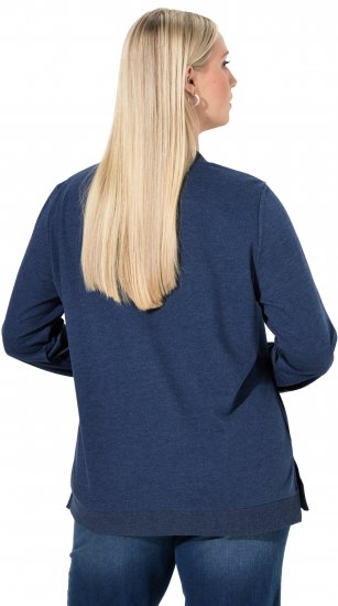 Ulla Popken Let It Snow Sequins Sweatshirt Ink Blue - Sudaderas y hoodies - 