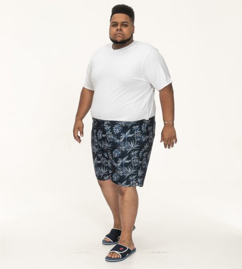 D555 Cleethorpes Hawaii Printed Swimshorts Navy - Bañadores - Bañadores - 2XL-12XL