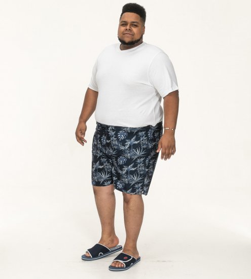 D555 Cleethorpes Hawaii Printed Swimshorts Navy - Bañadores - Bañadores - 2XL-12XL