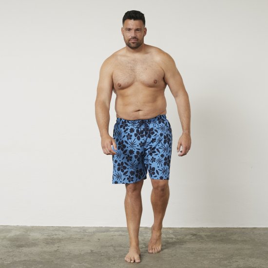 North Latitude 61153 Shorts De Baño Elásticos De 4 Vías Azul Medio - Ropa interior - Ropa interior 2XL-8XL