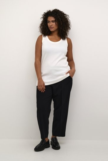 Kaffe Curve Carina Top de tirantes Chalk - Camisetas - 