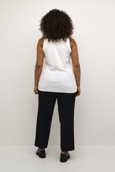 Kaffe Curve Carina Top de tirantes Chalk - Camisetas - 