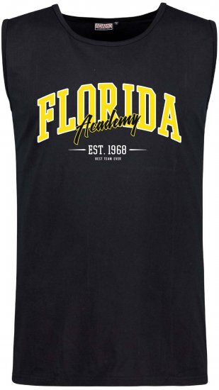 Adamo Motiv Florida Tank Top Black - Camisetas sin mangas - Camisetas sin mangas 2XL-12XL