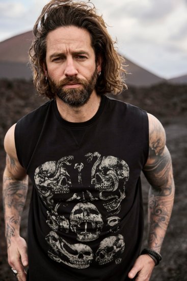 JP1880 Tanktop Skulls Black - Camisetas - Camisetas - 2XL-14XL