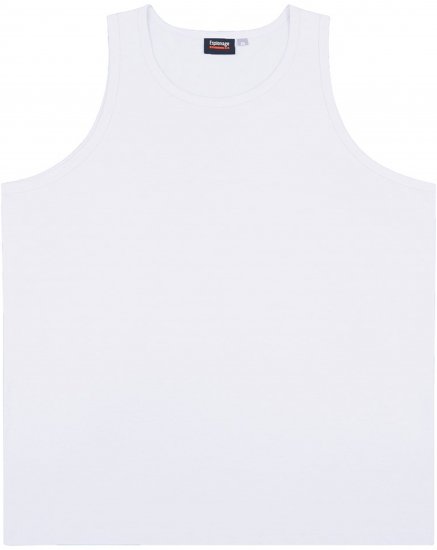 Espionage T017 Plain Tanktop White - Camisetas sin mangas - Camisetas sin mangas 2XL-12XL
