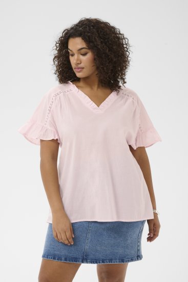 Kaffe Curve Valeria Top Ballerina Pink - Camisetas y tops - 
