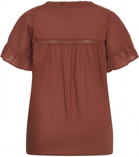 Kaffe Curve Valeria Top Henna Brown - Camisetas y tops - 