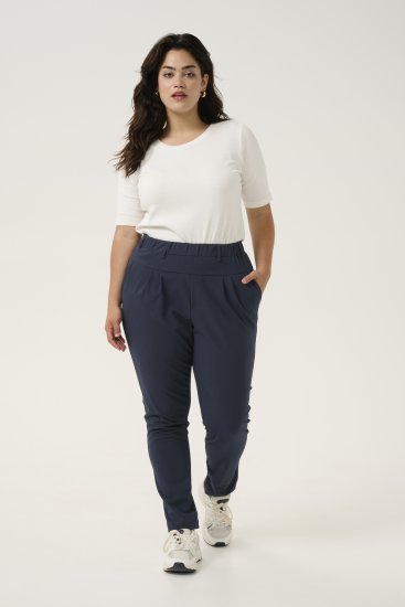 Kaffe Curve Jia Pantalones Azul marino medianoche - Vaqueros & Pantalones de Mujer Tallas Grandes – Plus Size - 