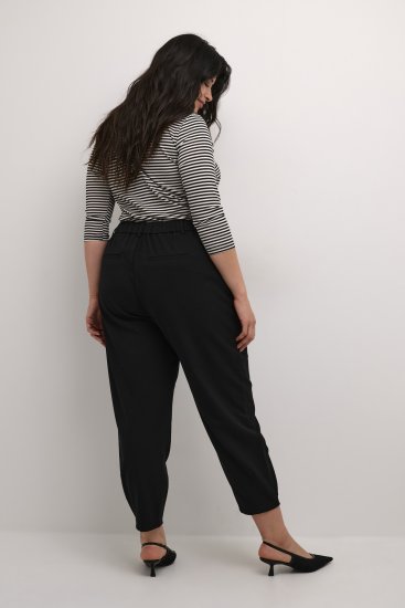 Kaffe Curve Merla Pantalones Negro intenso - Vaqueros & Pantalones de Mujer Tallas Grandes – Plus Size - 