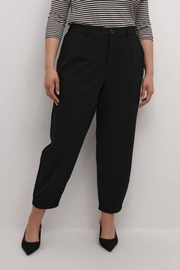 Kaffe Curve Merla Pantalones Negro intenso - Vaqueros & Pantalones de Mujer Tallas Grandes – Plus Size - 