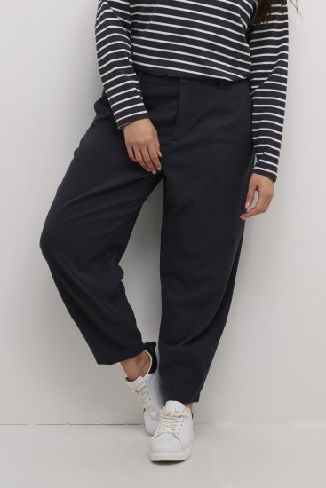 Kaffe Curve Merla Pantalones Negro Oyster - Vaqueros & Pantalones de Mujer Tallas Grandes – Plus Size - 