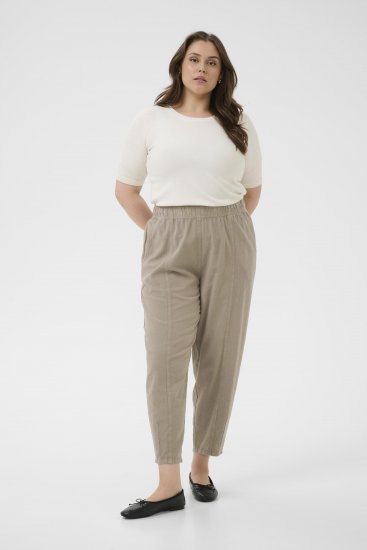 Kaffe Curve Nana Barrel Pants Brindle - Pantalones de tela - 