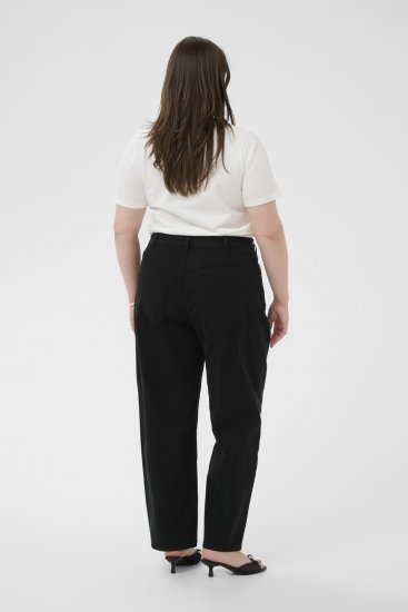 Kaffe Curve Brenn Barrel Twill Jeans Washed Black - Vaqueros - 