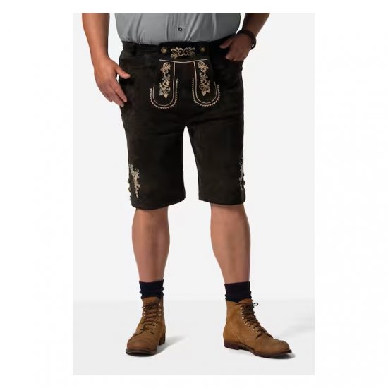 Men Plus Leather Trousers Dark Brown - Ropa de fiesta - Ropa de fiesta – Para celebrar con estilo y comodidad