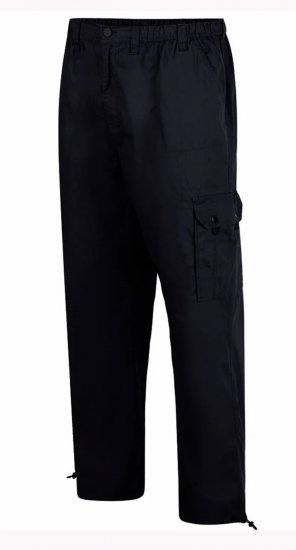 Espionage TR048 Cargo Trousers Black - Pantalones cargo hombre tallas grandes - Pantalones cargo hombre tallas grandes
