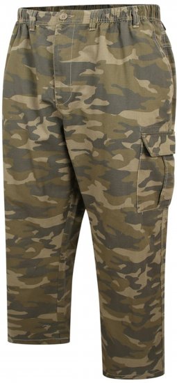 Espionage TR054 Camoflage Trousers Green - Pantalones cargo hombre tallas grandes - Pantalones cargo hombre tallas grandes