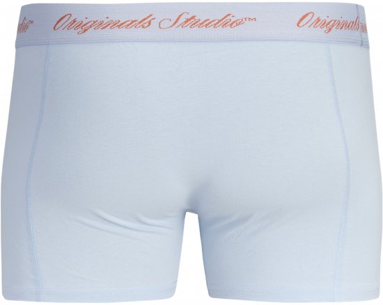 Jack & Jones Norrebro Solid Trunks 3-Pack Blue - Bóxeres - Bóxeres 2XL-12XL