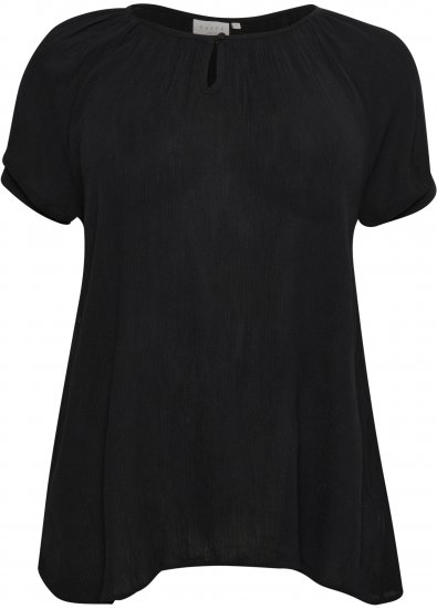 Kaffe Curve Ami Manga corta Blusa Negro intenso - Camisetas - 