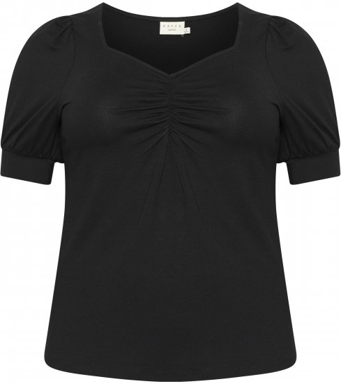 Kaffe Curve Sissy Camiseta Negro intenso - Camisetas - 