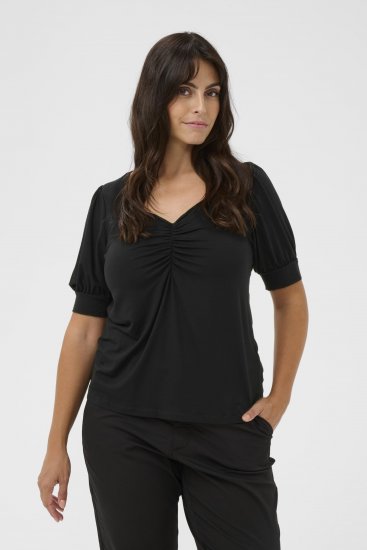 Kaffe Curve Sissy Camiseta Negro intenso - Camisetas - 