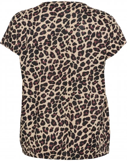 Kaffe Curve Sonna Stanley Top Estampado de leopardo - Camisetas - 