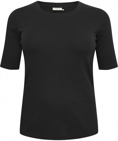 Kaffe Curve Carina Camiseta Negro intenso - Camisetas - 