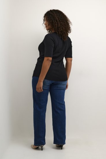 Kaffe Curve Carina Camiseta Negro intenso - Camisetas - 