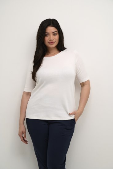 Kaffe Curve Carina Camiseta Chalk - Camisetas - 