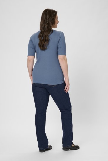 Kaffe Curve Carina T-Shirt Blue - Camisetas - 