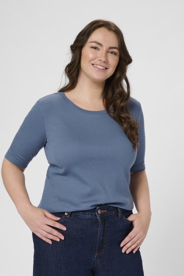 Kaffe Curve Carina T-Shirt Blue - Camisetas - 
