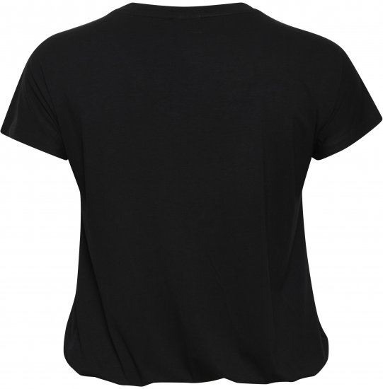 Kaffe Curve Jena V-Neck Camiseta Negro intenso - Camisetas - 