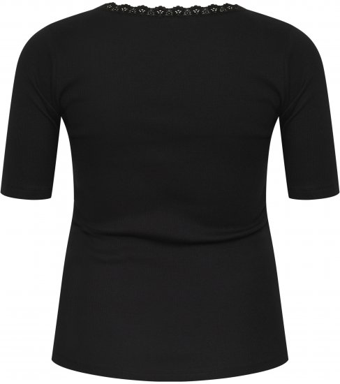 Kaffe Curve Britt Camiseta Negro intenso - Camisetas - 