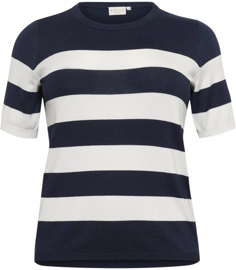 Kaffe Curve Lizzy rayad Jersey Midnight/Chalk raya - Camisetas - 