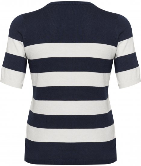 Kaffe Curve Lizzy rayad Jersey Midnight/Chalk raya - Camisetas - 