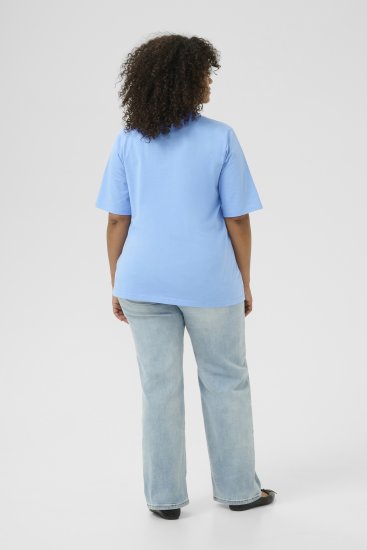 Kaffe Curve Frey T-Shirt Vista Blue - Camisetas - 