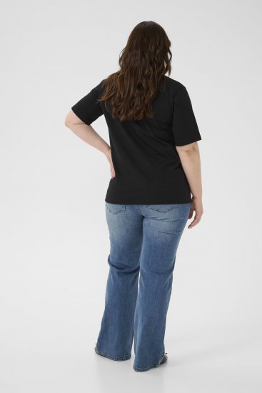 Kaffe Curve Ariana T-Shirt Black - Camisetas - 