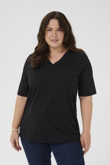 Kaffe Curve Phoelina T-Shirt Black - Camisetas - 